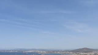 2 Vueling Airlines 3005 & 3015 Spraying ! 12:40 Monday 27th May 2024 Gibraltar 🇬🇮 Mediterranean