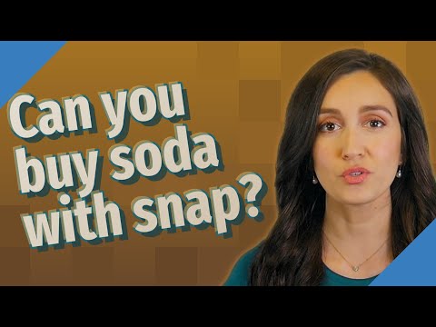 Can you buy soda with snap