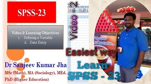 Defining a Variable and Data Entry in SPSS | How to define variables and how to enter data in SPSS