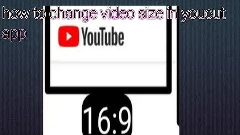 youcut say YouTube video size kese change krte han|| How to set aspect ratio in youcut App #youtuber