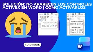 Solución: No aparecen los controles ActiveX en Word | Cómo activarlos