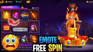 New Faded Wheel Event Spin 🤑 | Emperor Treasure Machine New Emote 😨