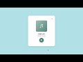 How To Create Music Player With HTML & CSS