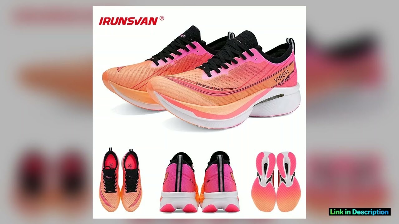 IRUNSVAN SHADOW WING 20 PRO 2025 Marathon Sports Running Shoes Outdoor Breathable Men Sports Shoes