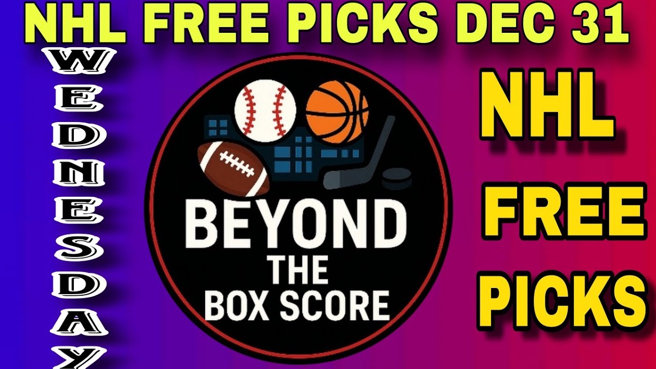 NHL Free Picks & Predictions DEC 31 | Expert Top Plays | Wednesday Best Bets