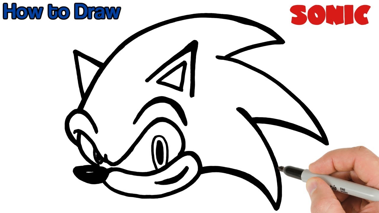 How To Draw Sonic for Beginners 