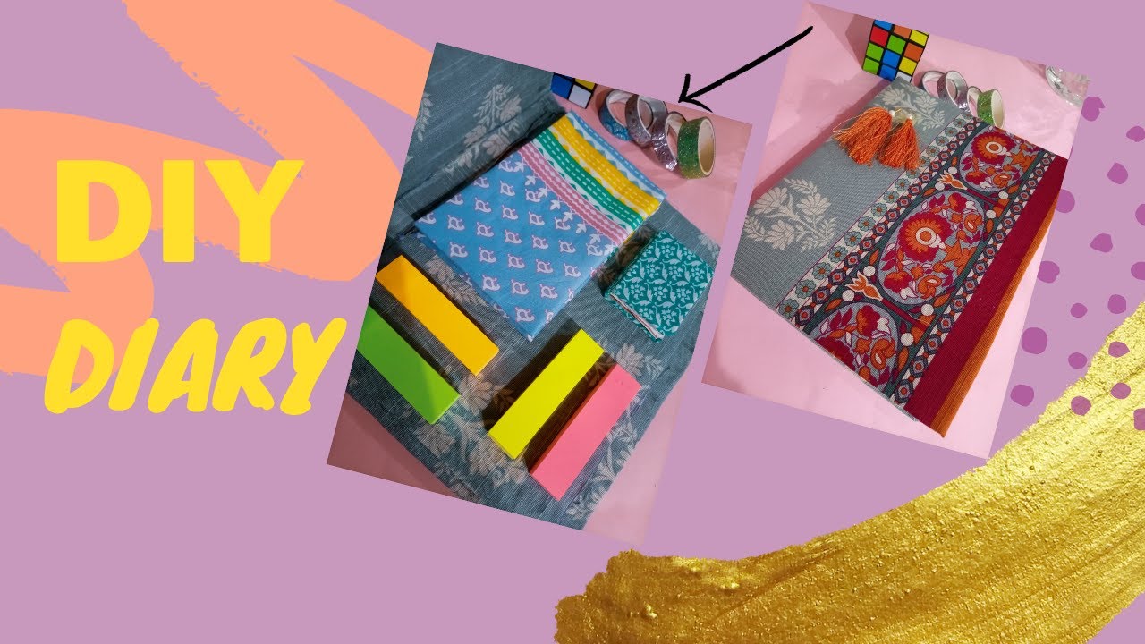 How to make a Fabric Diary🌈🌈 | DIY Handmade Diary | JuSt Do It D.I.Y ...