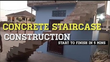 Building In Ghana | Concrete Staircase Construction From Start To Finish | How To Build a House