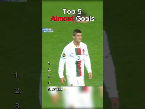 Top 5 Almost Goals In Football