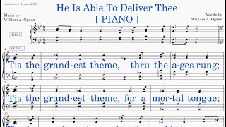 He Is Able To Deliver Thee (Ogden - Ogden) [v1] Piano