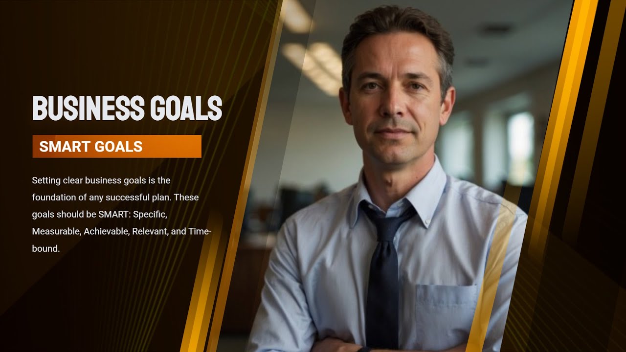 Free Corporate Strategic Plan Infographics Presentation Video Template - FlexClip