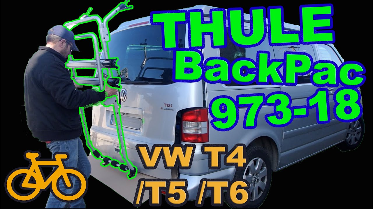Porte vélo Thule montage VW T4 T5 T6 - YouTube