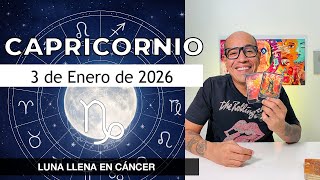 Capricornio Horóscopo De Hoy 3 De Enero 2026