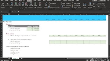 Automated Capex and Depreciation Schedule in Financial modeling 2