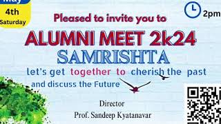 INVITATION FOR ALUMNI MEET 2K24 - A.G.M RURAL COLLEGE OF ENGINEERING AND TECHNOLOGY | VARUR