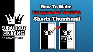 How To Make Instagram And YouTube Shorts Trainding Thumbnail #youtubethumbnail