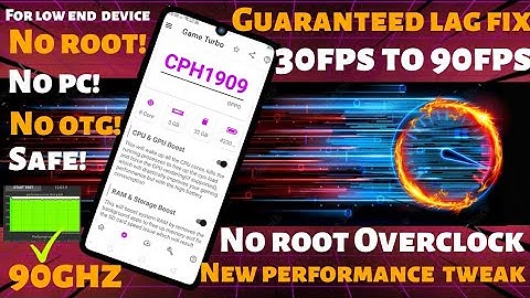 How To Overclock Android Without Root 2022 | Increase FPS And Fix Lags | 30GHz to 90GHz #overclock