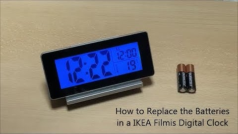 How to Replace the Batteries in a IKEA Filmis Digital Clock