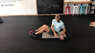 Side Plank, V ups, Windmill, Russian Twists