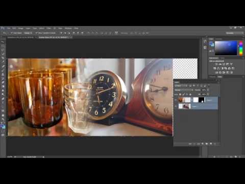 How to use the Gradient tool in Photoshop to merge images together