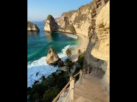 Diamond beach on Nusa penida Island