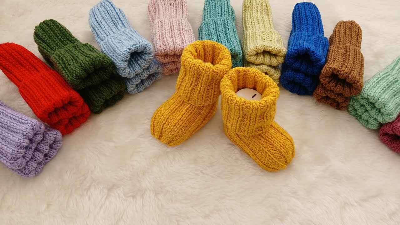 6-12 AY BEBEK ÇORABI YAPIMI