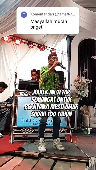 Kakek 100 tahun, tetap jos kek 😅 #pengantin #resepsi #wedding #pernikahan #married #bride #dangdut