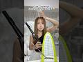 水の入ったコップを頭に乗せながら、フルートを吹けるのか?🤔💧#challenge#experiment #flute