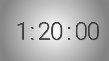 80 Minutes (1 hr. 20 min.) countdown Timer - Beep at the end | Simple Timer (eighty min)