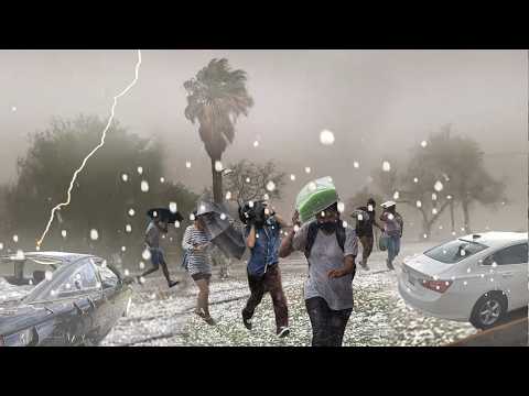 8,000+ Without Power as Giant Hail SLAMS Texas! Cars Smashed, Homes Wrecked, Chaos Everywhere