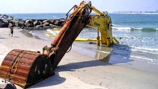 10 Extreme Dangerous Idiots Excavator Operator Skills/ Excavator Rescuing Fails