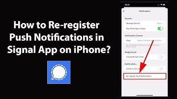 How to Re-register Push Notifications in Signal App on iPhone?