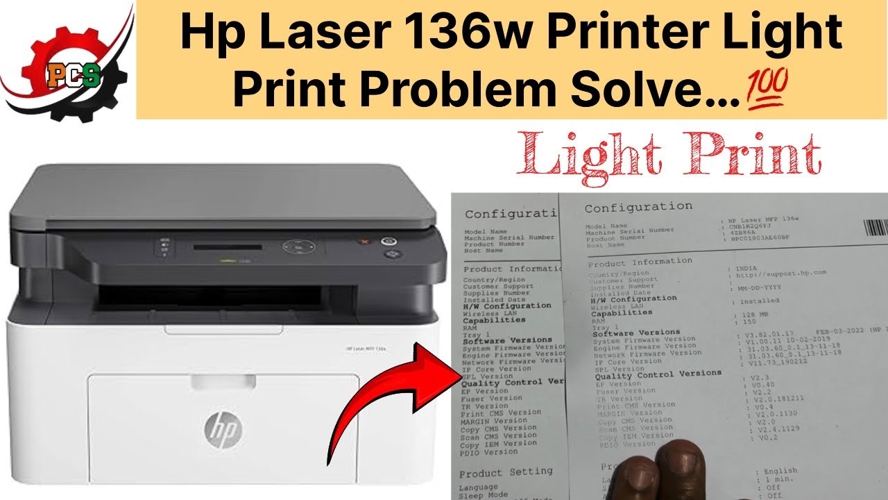 Hp Laser 136w Printer Light Print Problem Solve | Hp 110A/166A Toner Light Print 