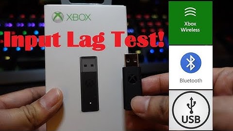 Xbox Wireless Adapter VS Bluetooth VS Wired Input Lag Test On PC