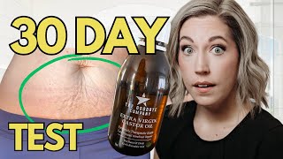 😮 RESULTS? Castor Oil on Saggy Skin & Stretch Marks? My 30 Day Test!!