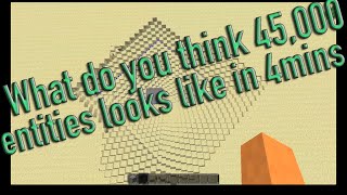 Have you ever had 45,000 entities rendered into Minecraft within 4mins