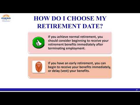 PSERS Foundations for Your Future Part 5: How do I choose my Retirement Date?