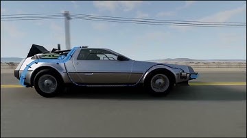 Back To The Future DeLorean Travels To The Desert