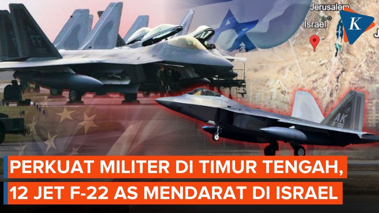 12 Jet Tempur Tercanggih AS Mendarat di Israel, Bersiap Bombardir Iran?