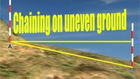 Chaining on uneven ground by direct method || latest surveying equipment ||civil || bLUb || indirect