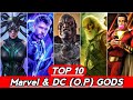 Marvel and DCEU Top 10 most powerful Gods Explained in Hindi (SUPERBATTLE)