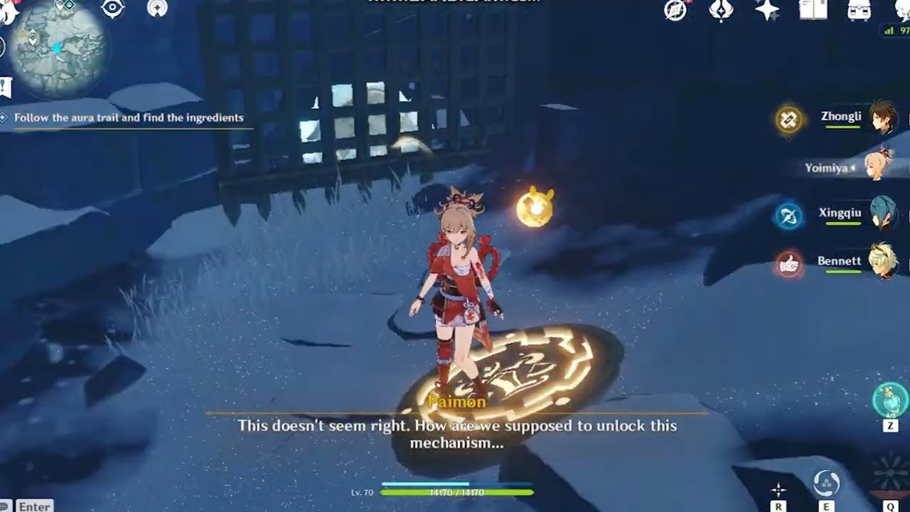 Follow the Aura Trail and find the Ingredients CLOUD RETAINER Quest