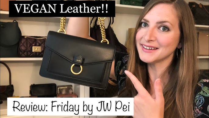 JW PEI Julia Acrylic Chain Vegan Leather Cross-Body Bag