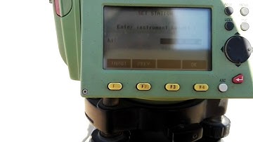 How to set Leica Total Station TC405 Orientation with coordinates in Urdu Hind