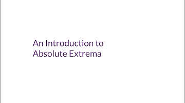 An Introduction to Absolute Extrema
