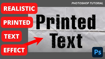 HOW-TO: Make a Realistic PRINTED TEXT Effect in Photoshop (4 Minute Tutorial)