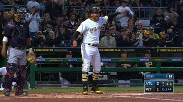 ATL@PIT: Cervelli scores on Garcia