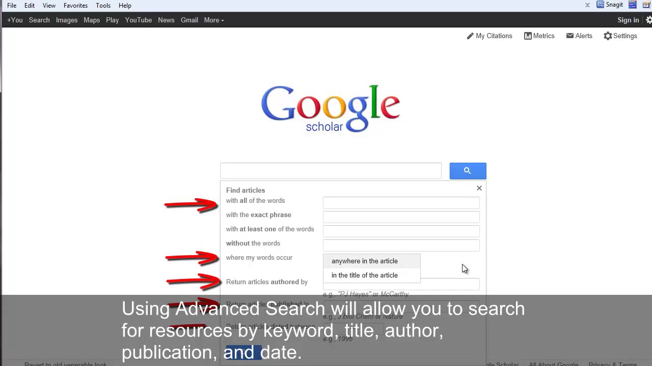 How do I use Google Scholar for academic research?