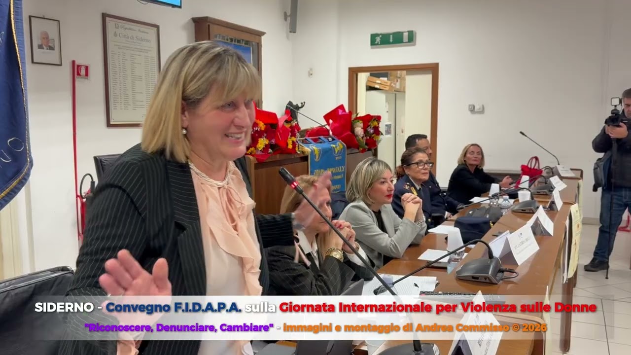 SIDERNO - Convegno F.I.D.A.P.A. sulla Giornata Internazionale per Violenza sulle Donne (by AC)