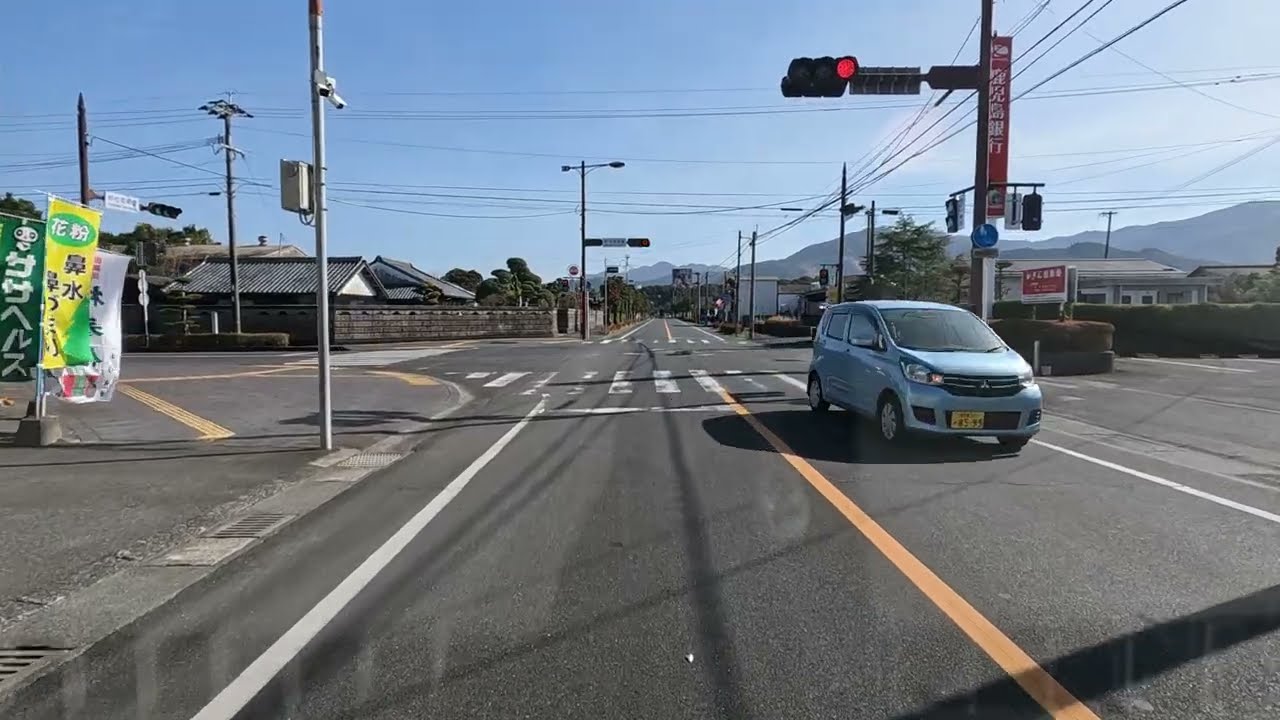 【車載動画】鹿児島県道７３。肝付町中心街へ。（２０２４年１月１３日）